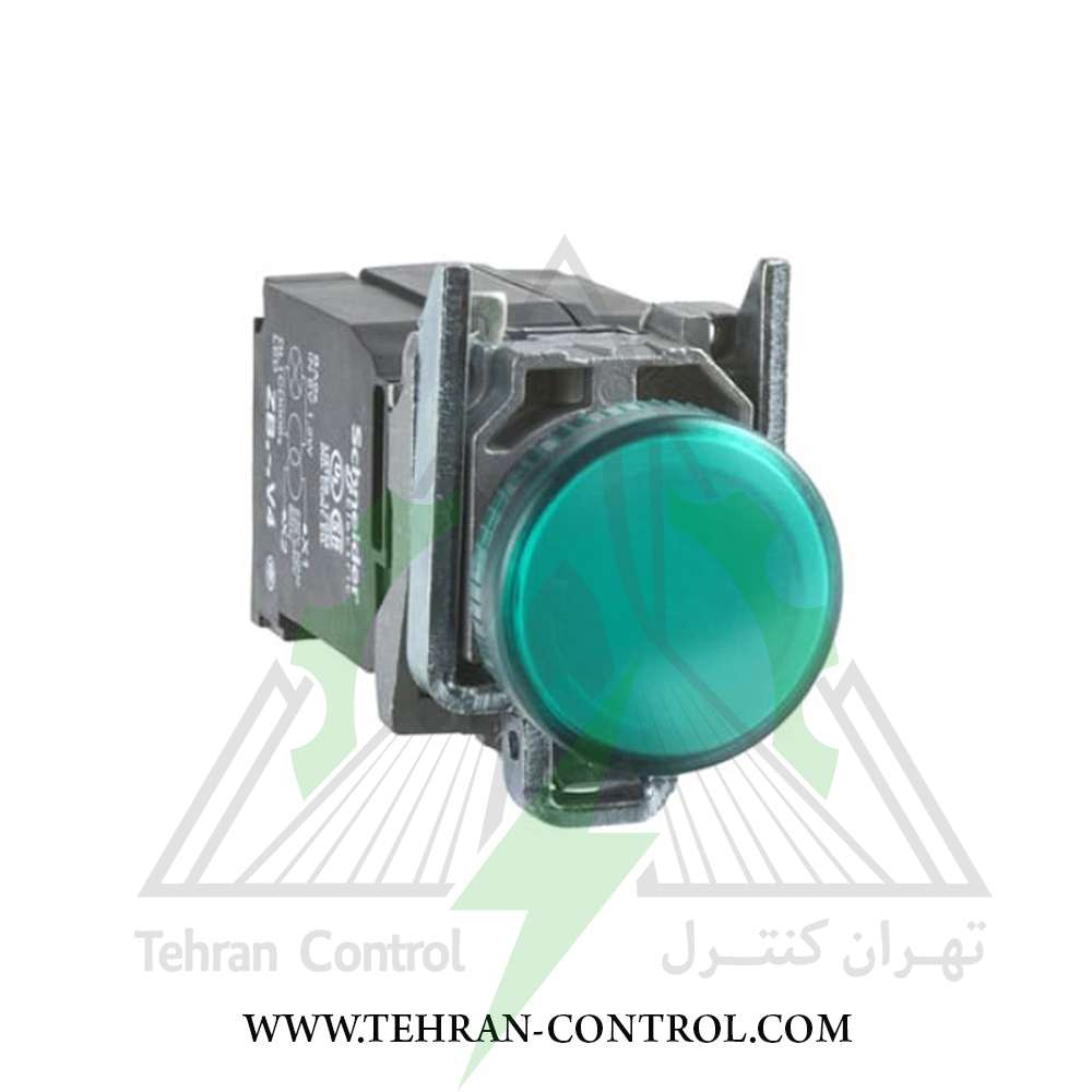 چراغ سیگنال فلزی سبز اشنایدر XB4BVM3